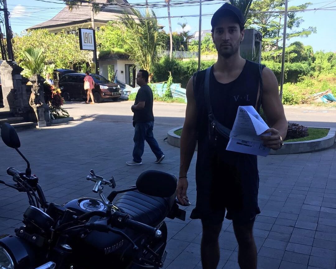 renting a motorbike in Canggu